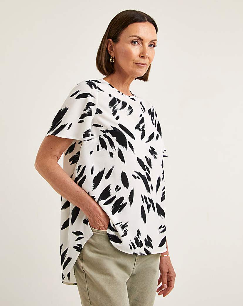 Printed Short Sleeved Top