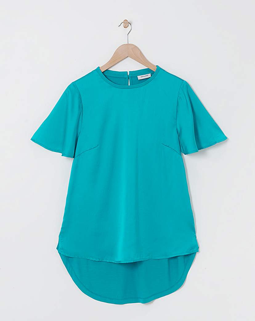Jersey Back Satin Top