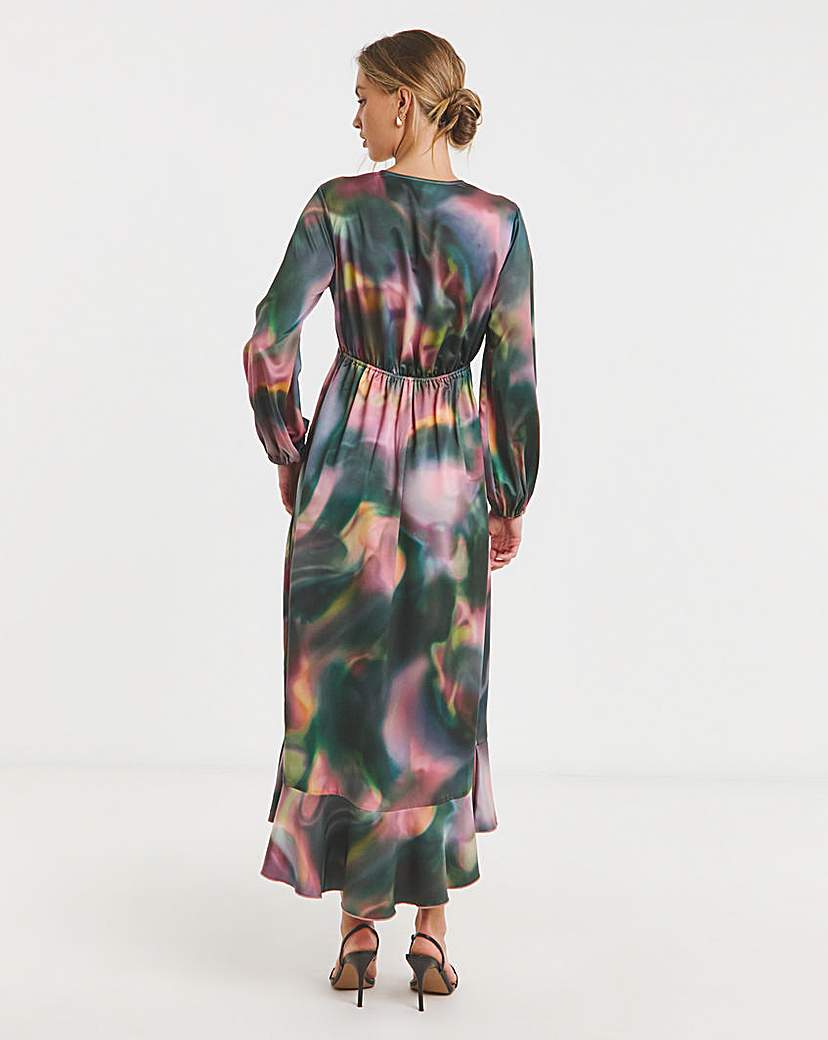 Flounce London Wrap Midaxi Dress