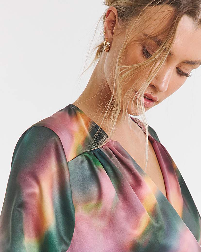 Flounce London Wrap Midaxi Dress