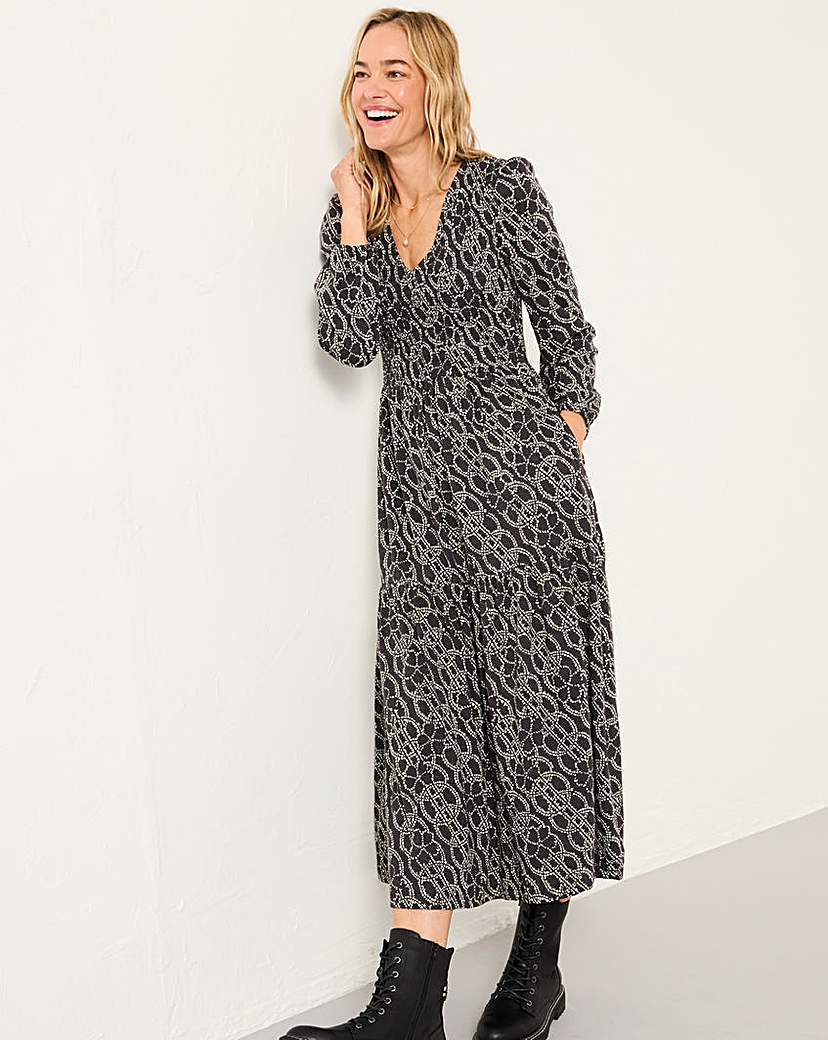 New In - FatFace Danielle Floral Midi Dress
