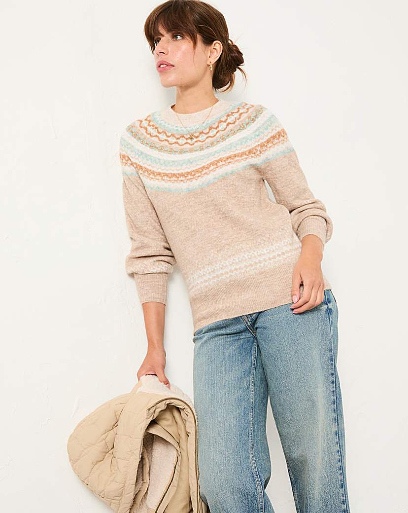 New In - FatFace Maple Fairisle Jumper