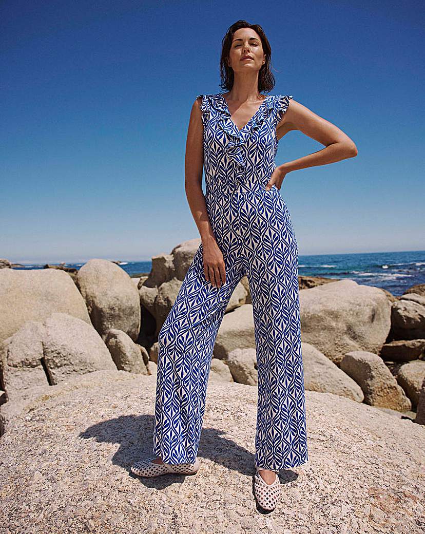 New In - Sosandar Ruffle Front Jumpsuit