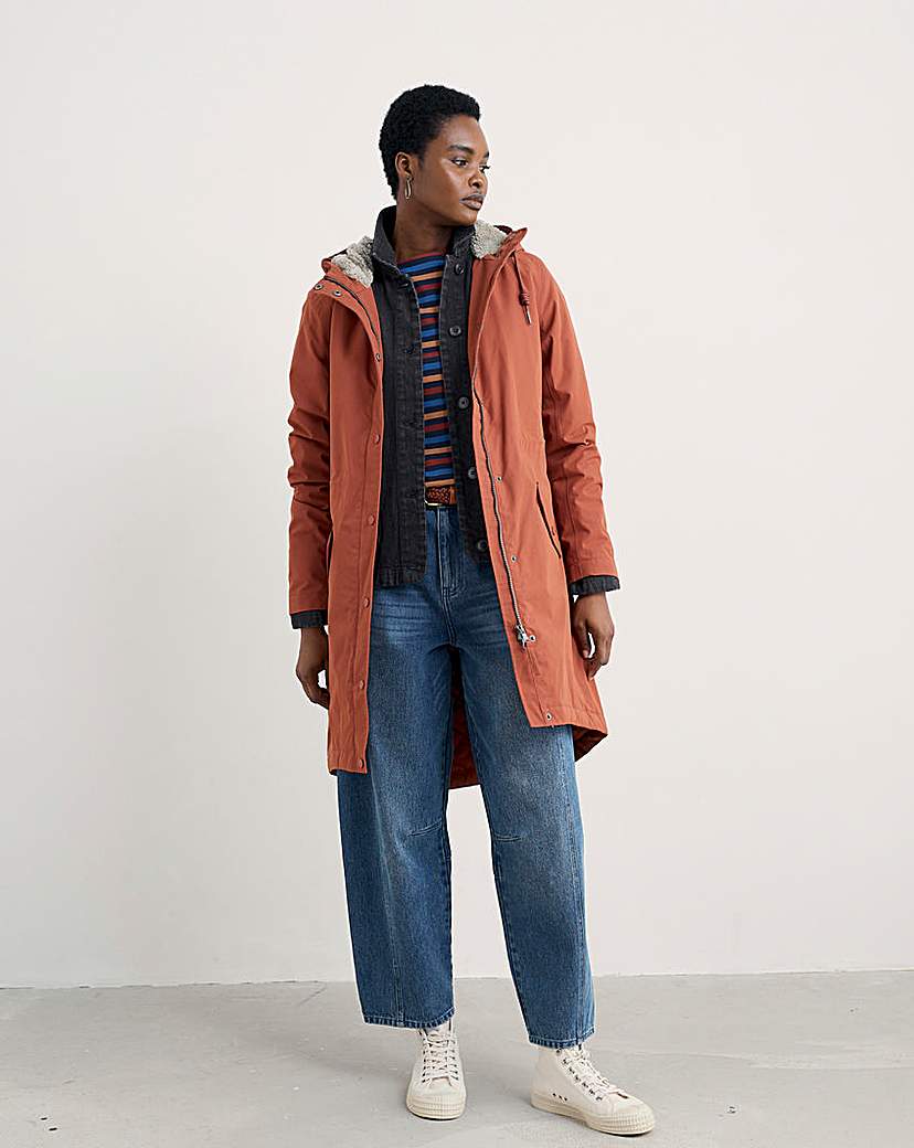 New In - Seasalt Cornwall Plant Waterproof Coat
