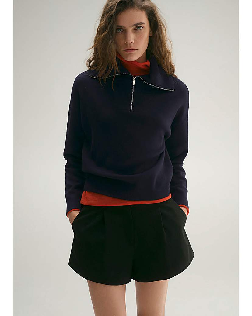 Mango Latitas Zip Up Sweater