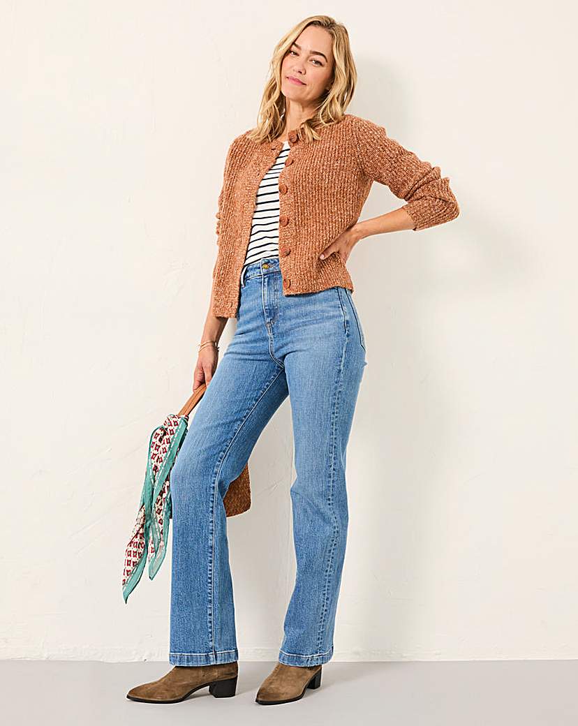 Fatface Denim Elise Wide Leg Jeans - : Size 18
