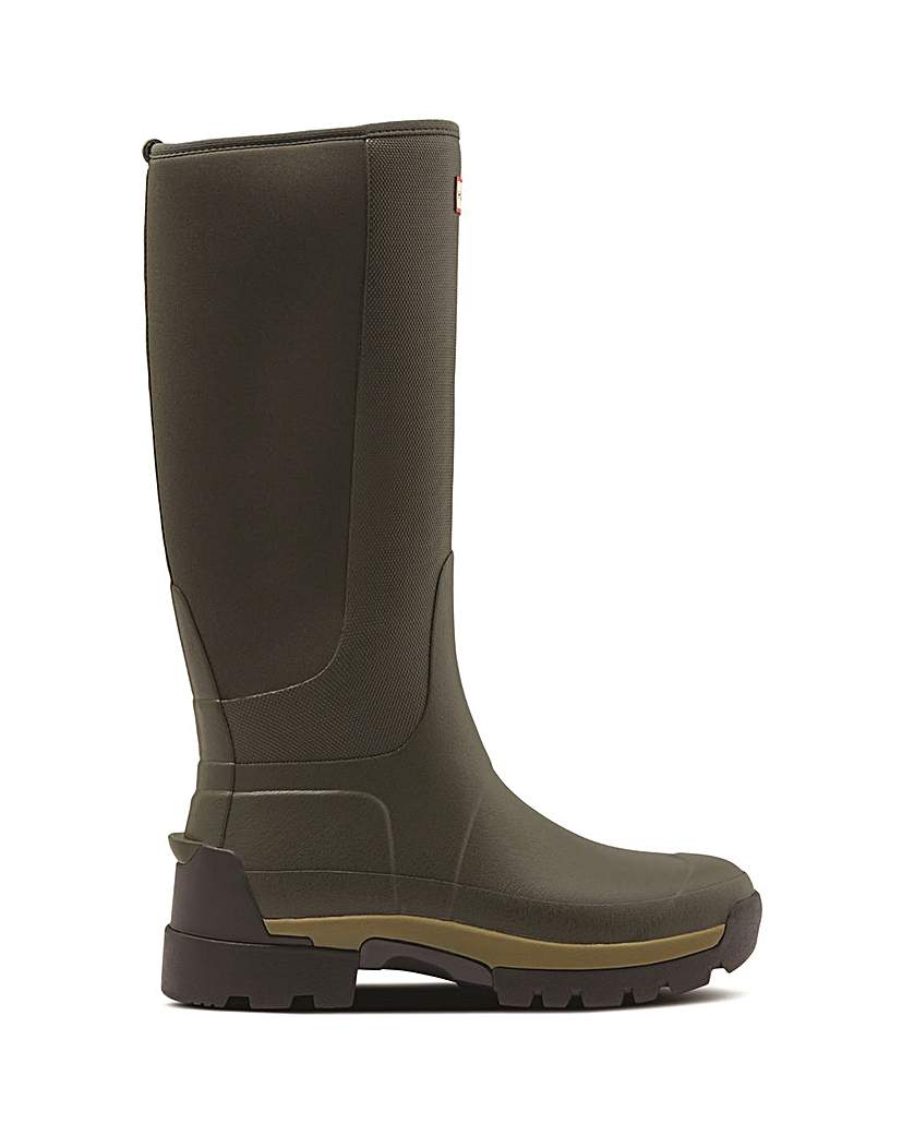 Hunter Balmoral Hybrid Tall Wellington - Dark Olive