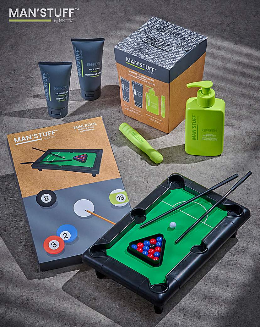 New In - Man's Stuff Wash set & free travel game