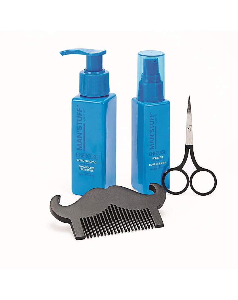 New In - Man'Stuff Tidy Whiskers Beard Set