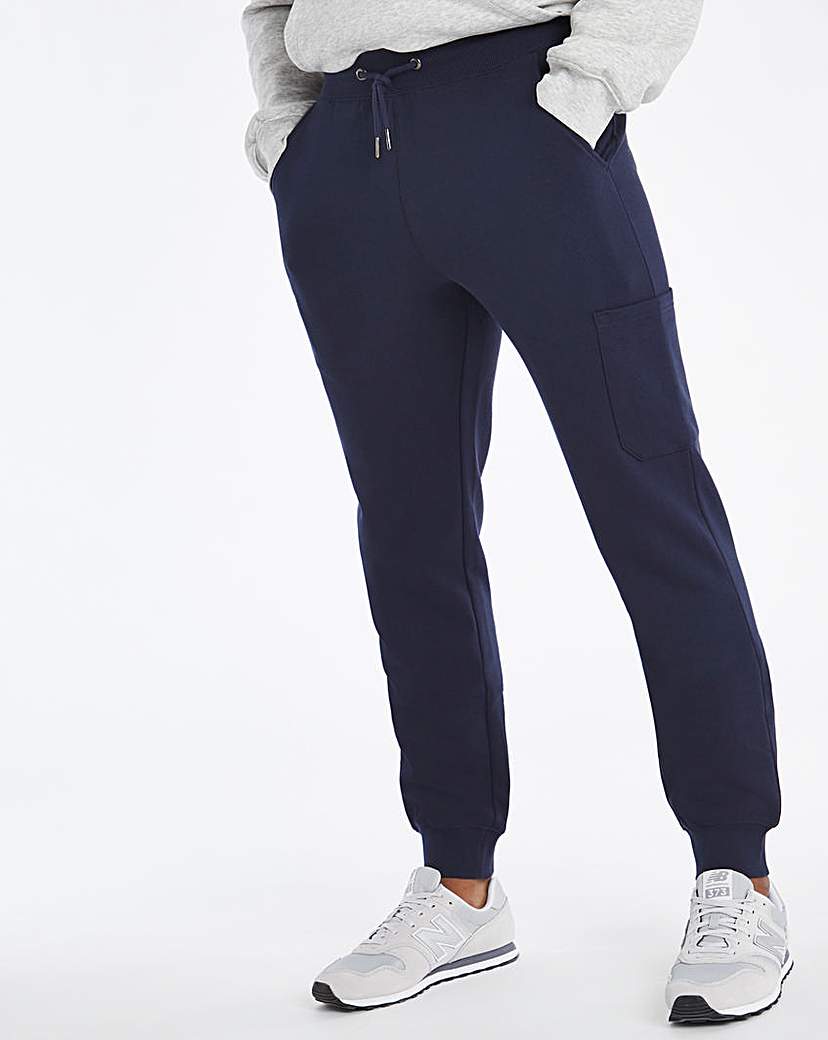 Navy Cuffed Cargo Jogger