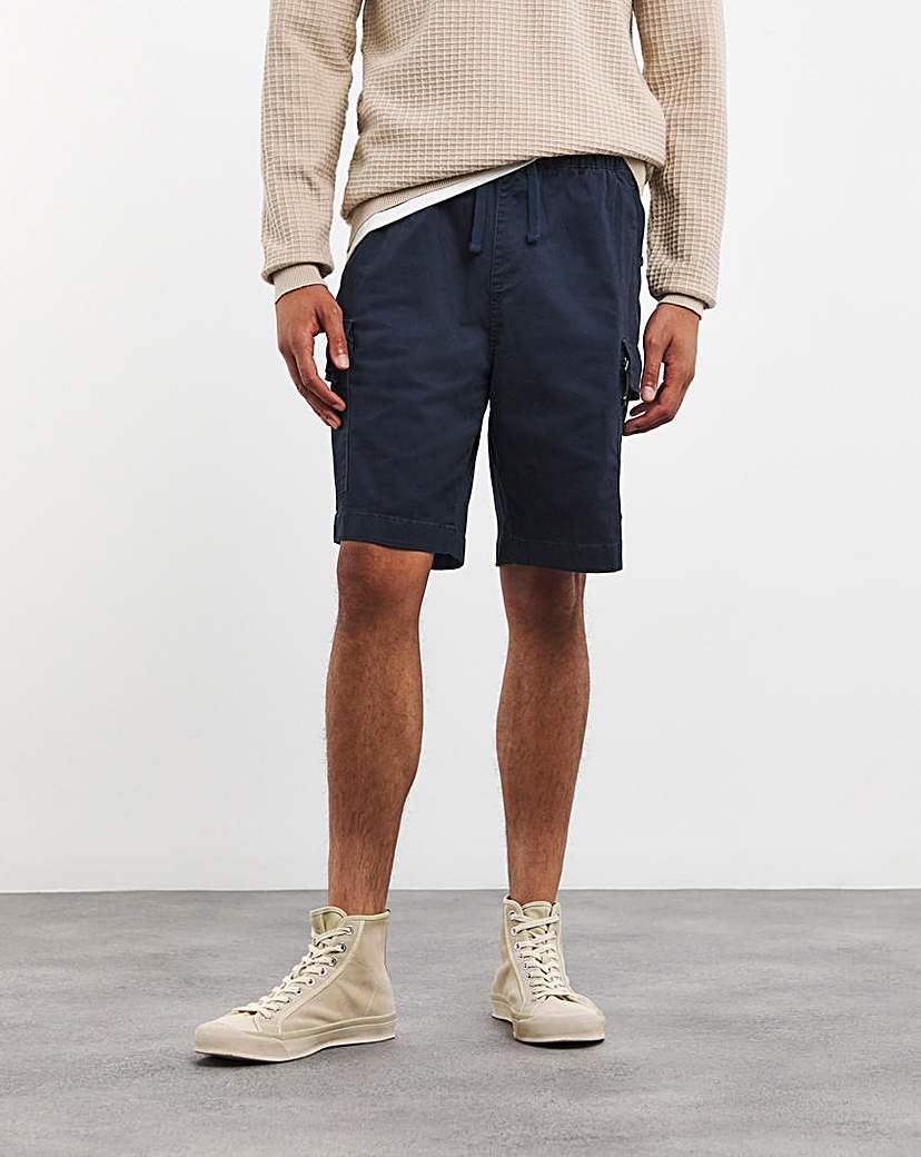 Elasticated Stretch Cargo Shorts