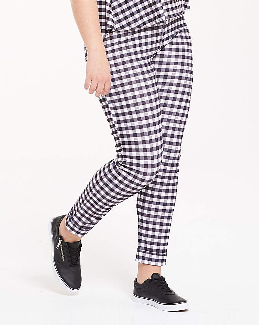 Image of Pink Clove Gingham Trousers