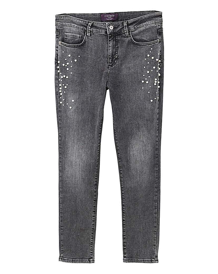 Violeta by Mango Pearl Ripped Jeans