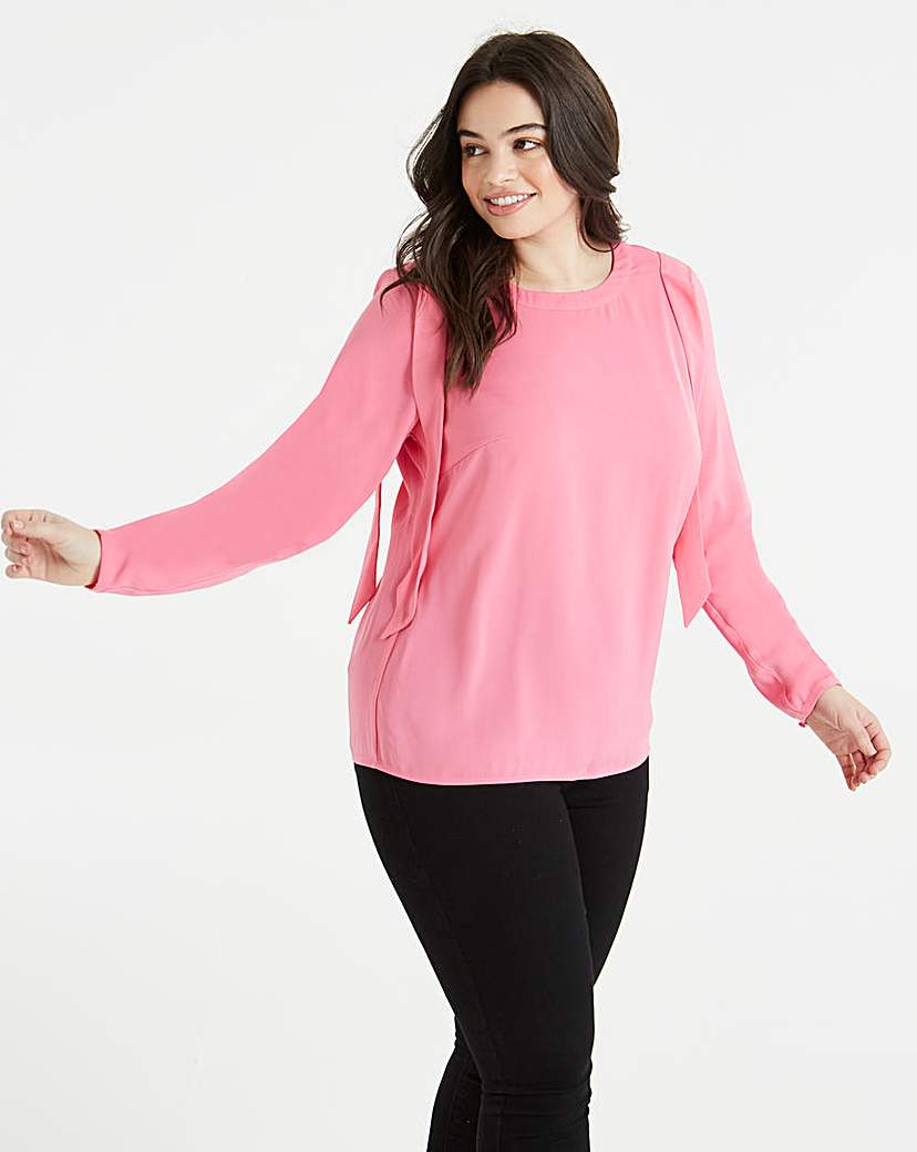 junarose pink shell blouse