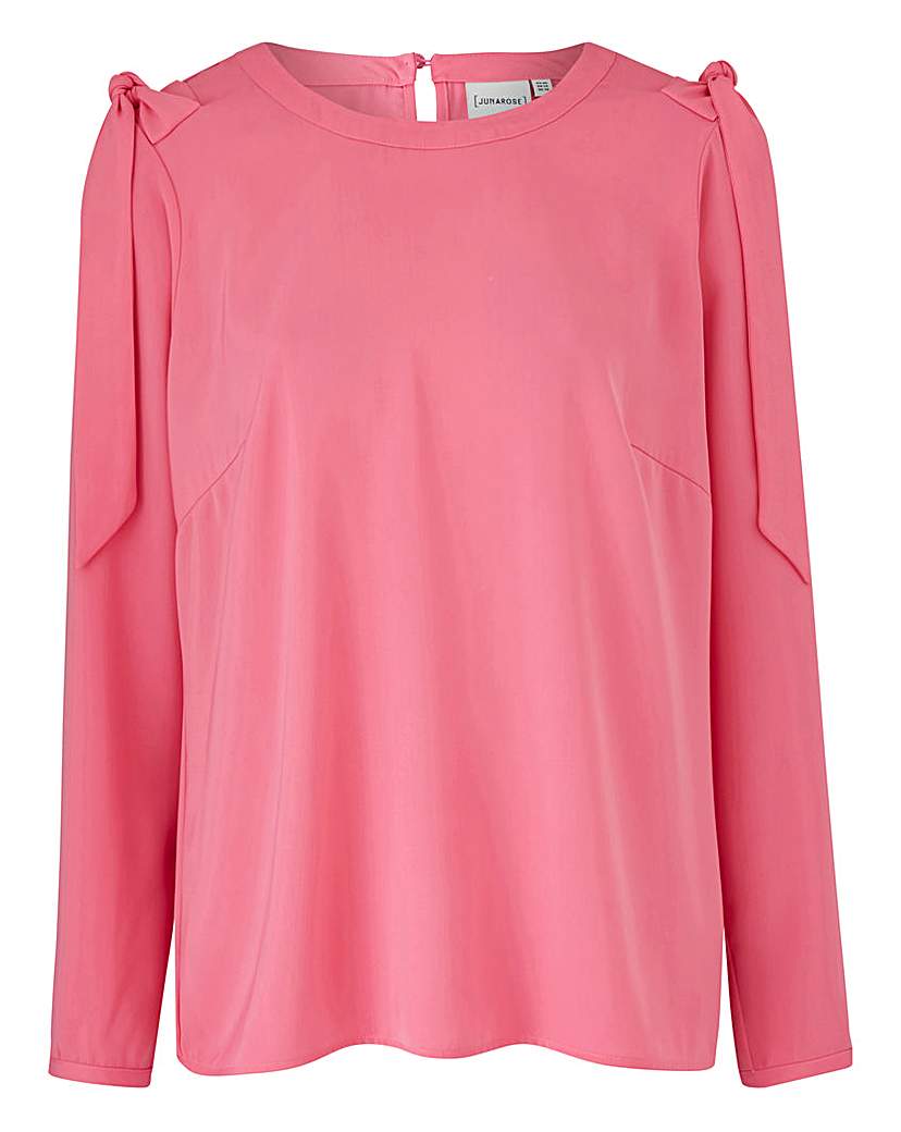 junarose pink shell blouse