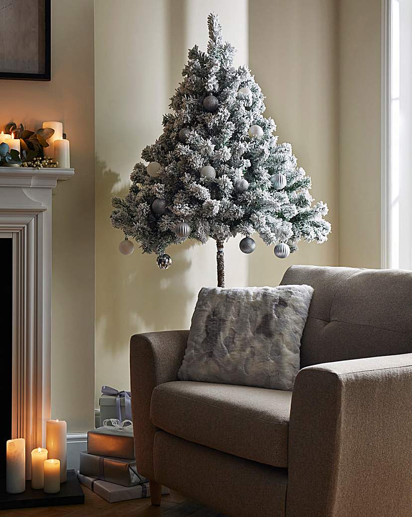 Aspen Half Flocked Christmas Tree