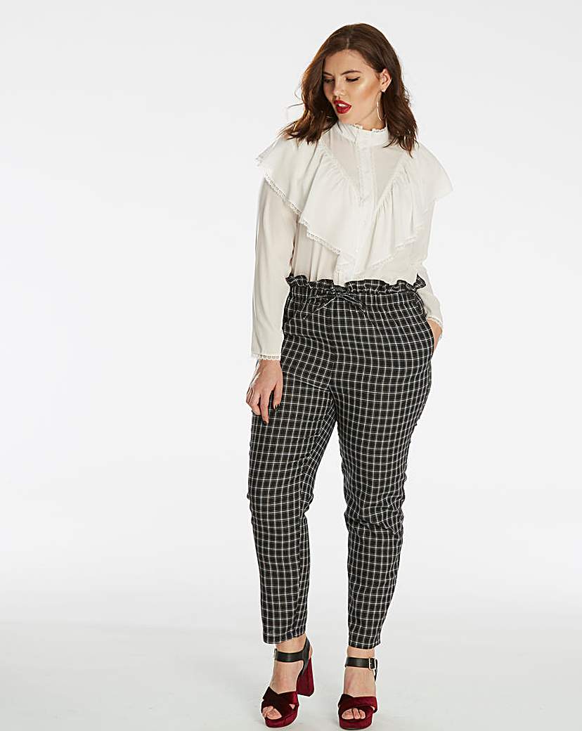 fashion union checked trousers