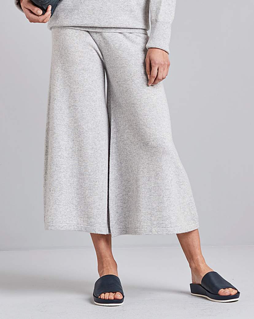 Image of Concept Cashmere Blend Knitted Culottes