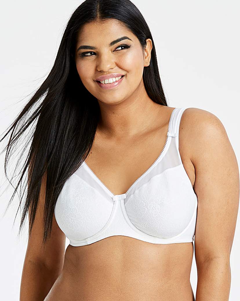 Image of Berlei Lace Nude Minimiser Bra