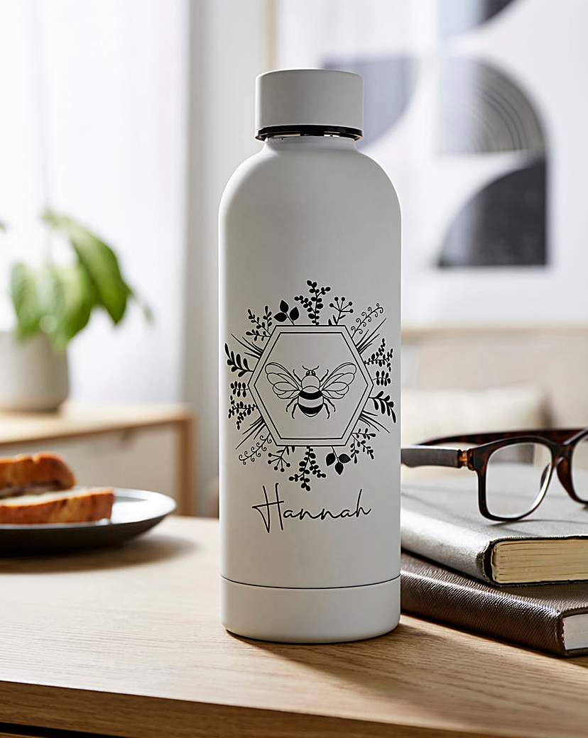 Image of Personalised Bee Water Bottle