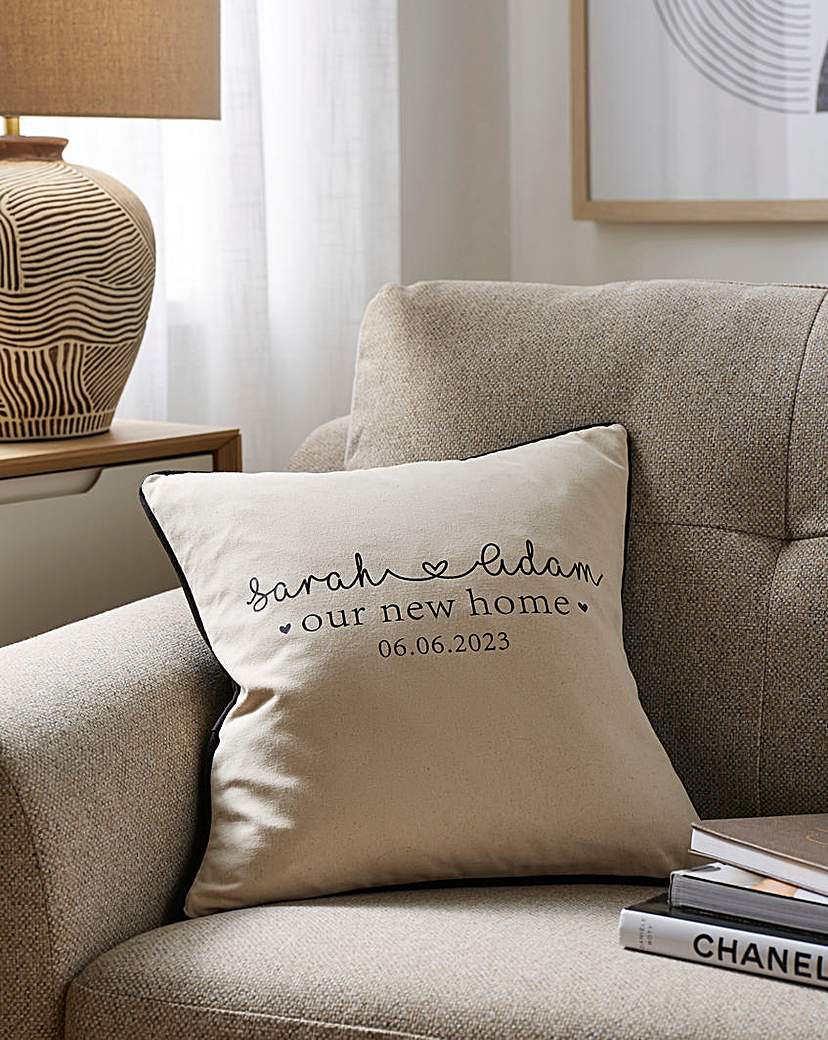 Image of Personalised New Home Cushion Cover