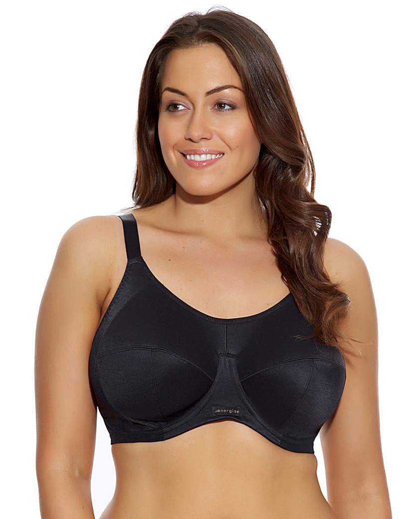 Image of Elomi Energise Hi Impact Black Sport Bra