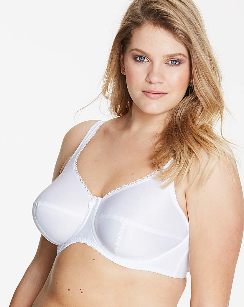 Image of Fantasie Cotton Lined White Bra