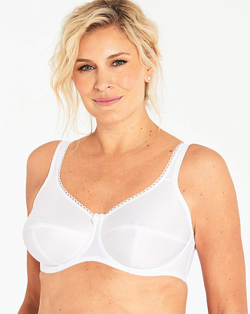 Image of Fantasie Cotton Lined White Bra