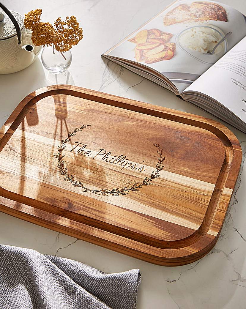 Image of Personalised Family Name Chopping Board