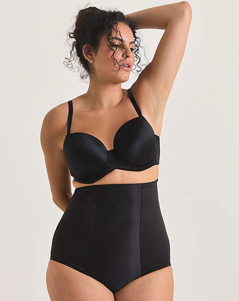 Miraclesuit Plus Size Classic Hi Waist Briefs In Black | UK Size L Women's