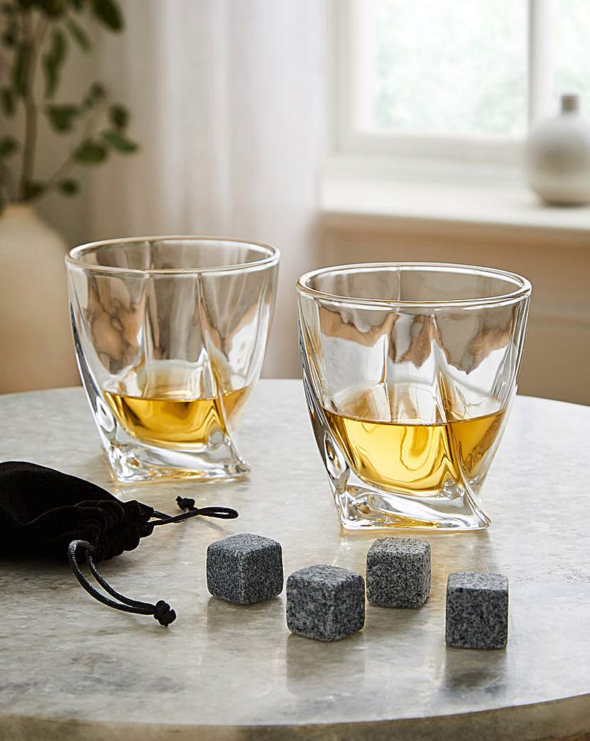 Image of Set of 2 Twisted Glasses