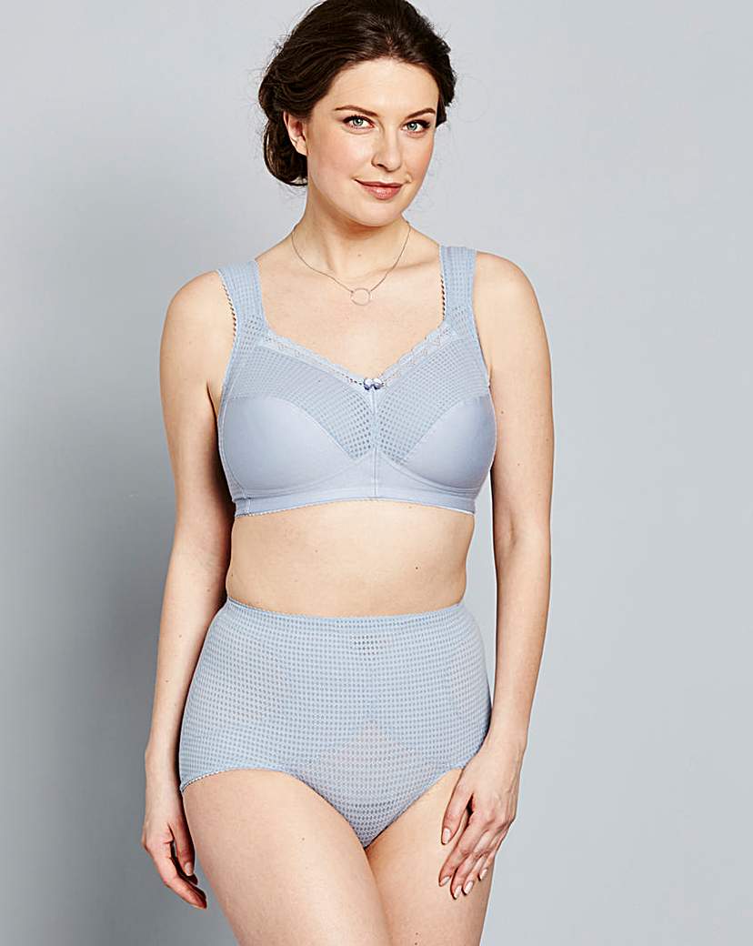 Image of Miss Mary Cotton Comfort Blue Bra