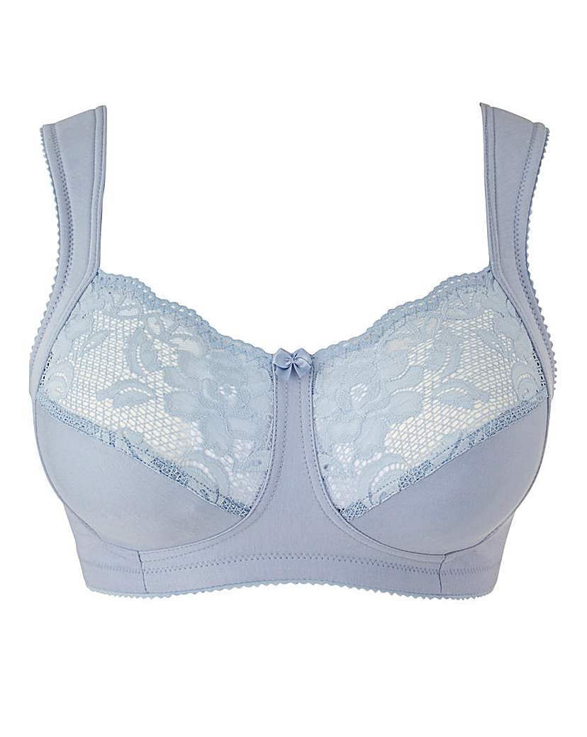 Image of Miss Mary Cotton and Lace Blue Bra