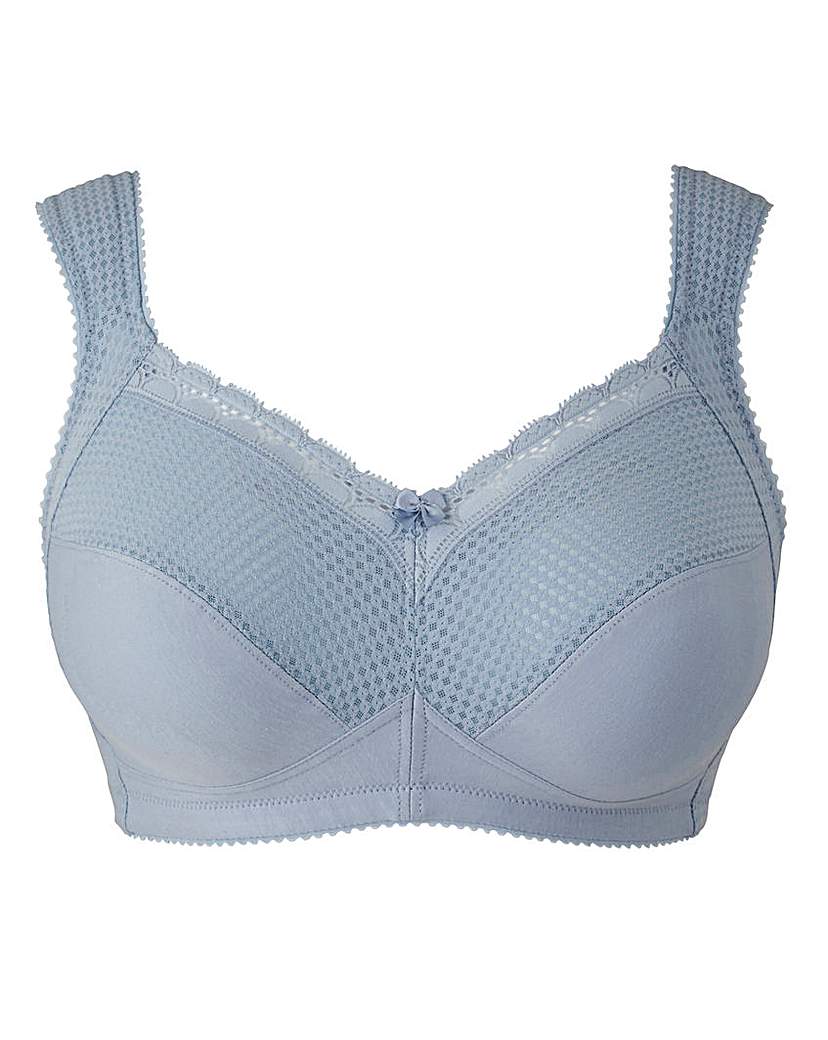 Image of Miss Mary Cotton Comfort Blue Bra