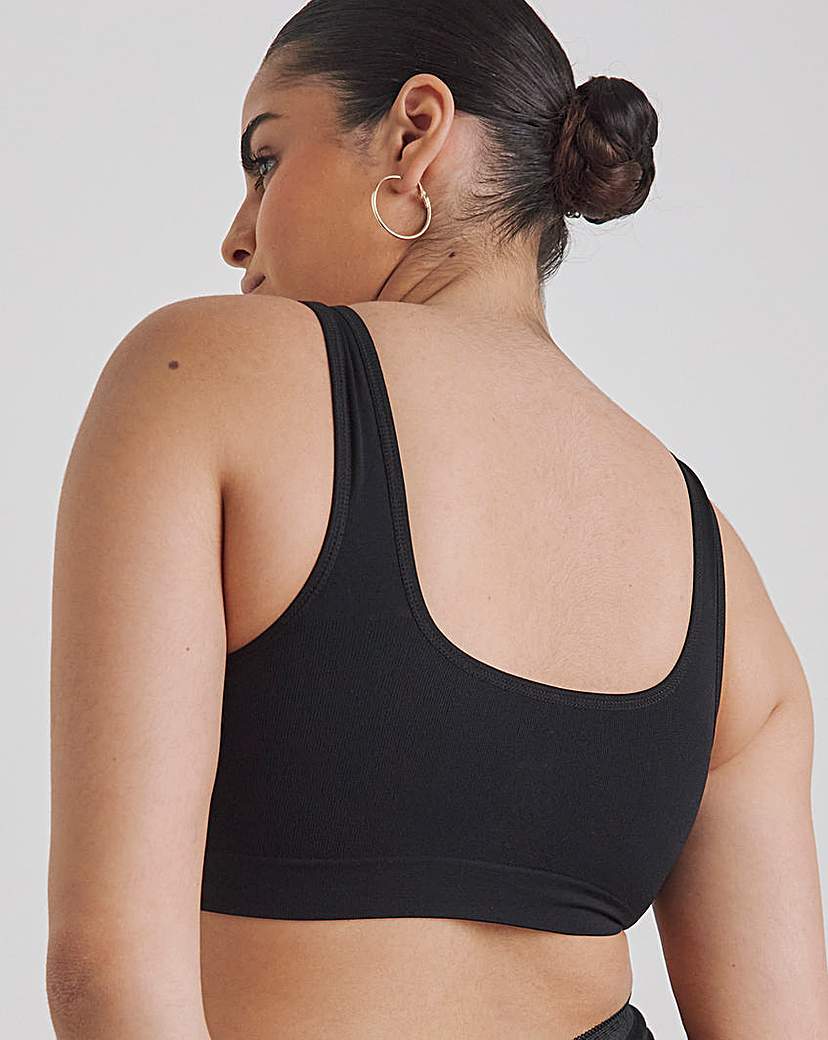 2Pk Zip Fastening Blk/Wht Comfort Tops