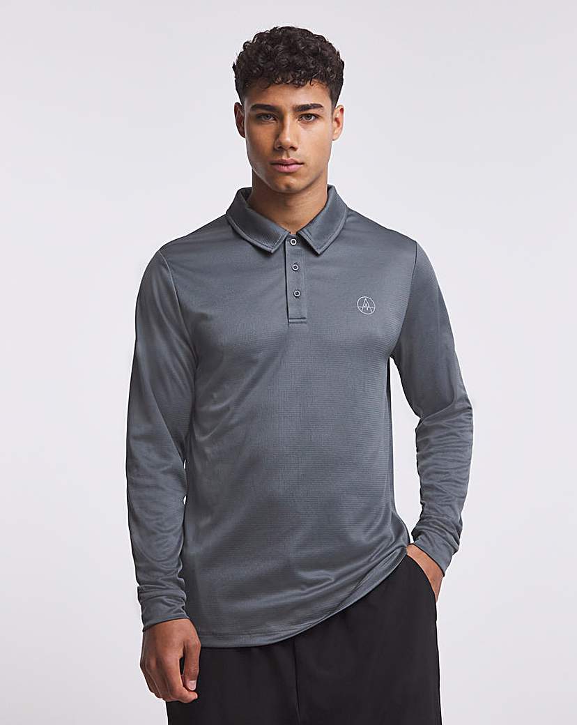 active long sleeve polo