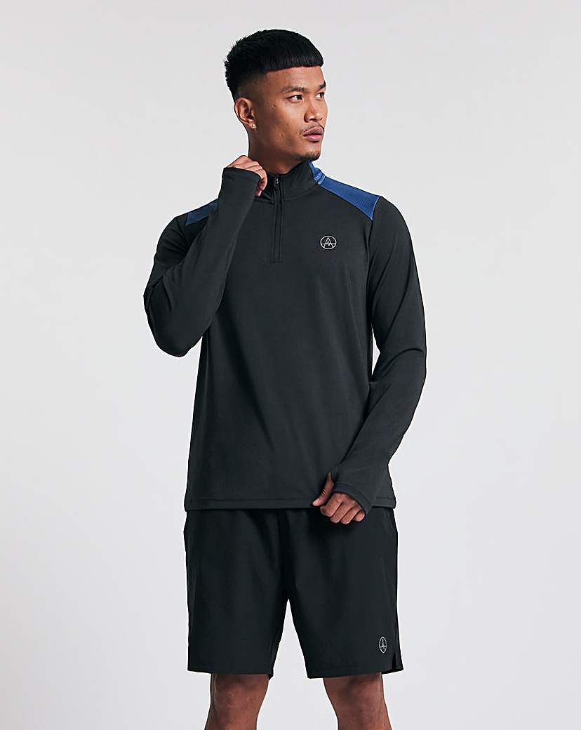 Active 1/4 Textured Golf Top