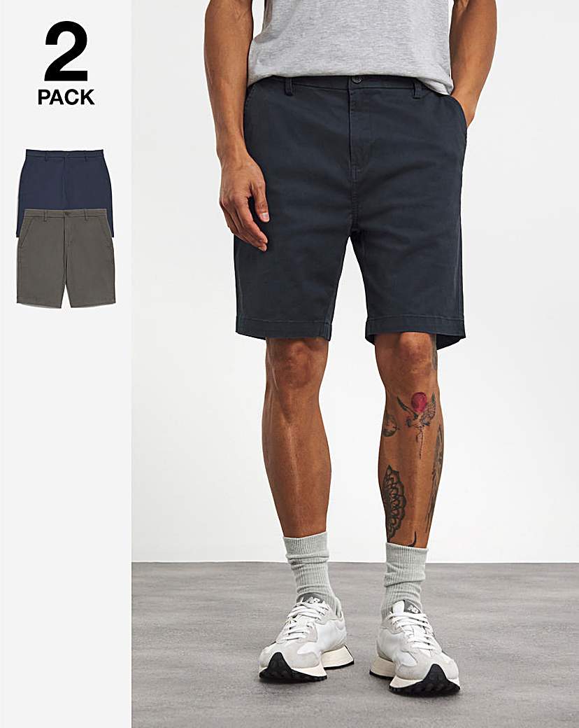 Image of 2 Pack Chino Shorts Reg Length