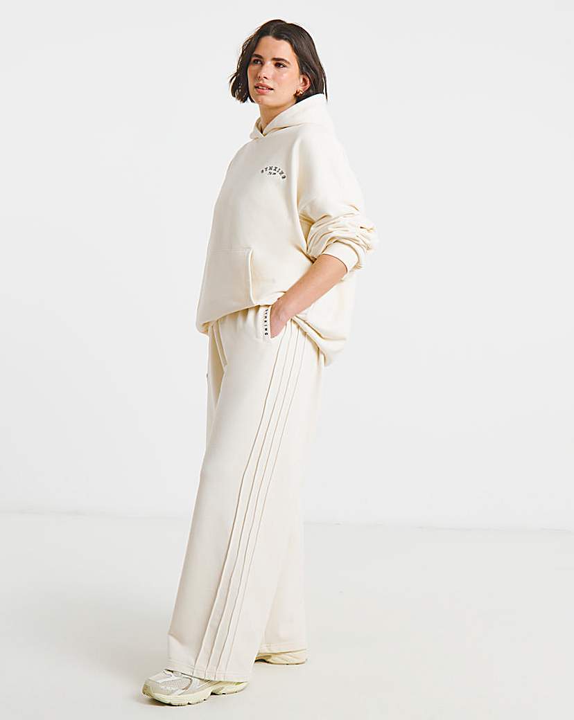 Gym King Seam Detail Wide Leg Jogger