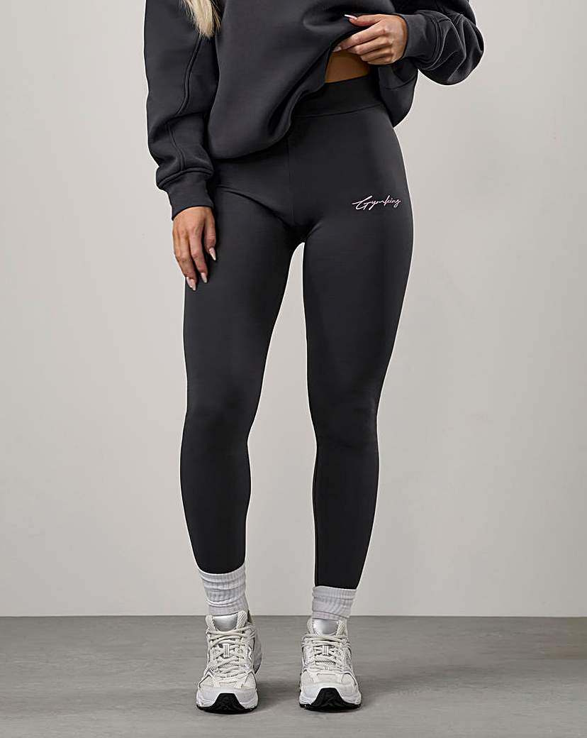 New In - Gym King Mindset Script Jersey Legging
