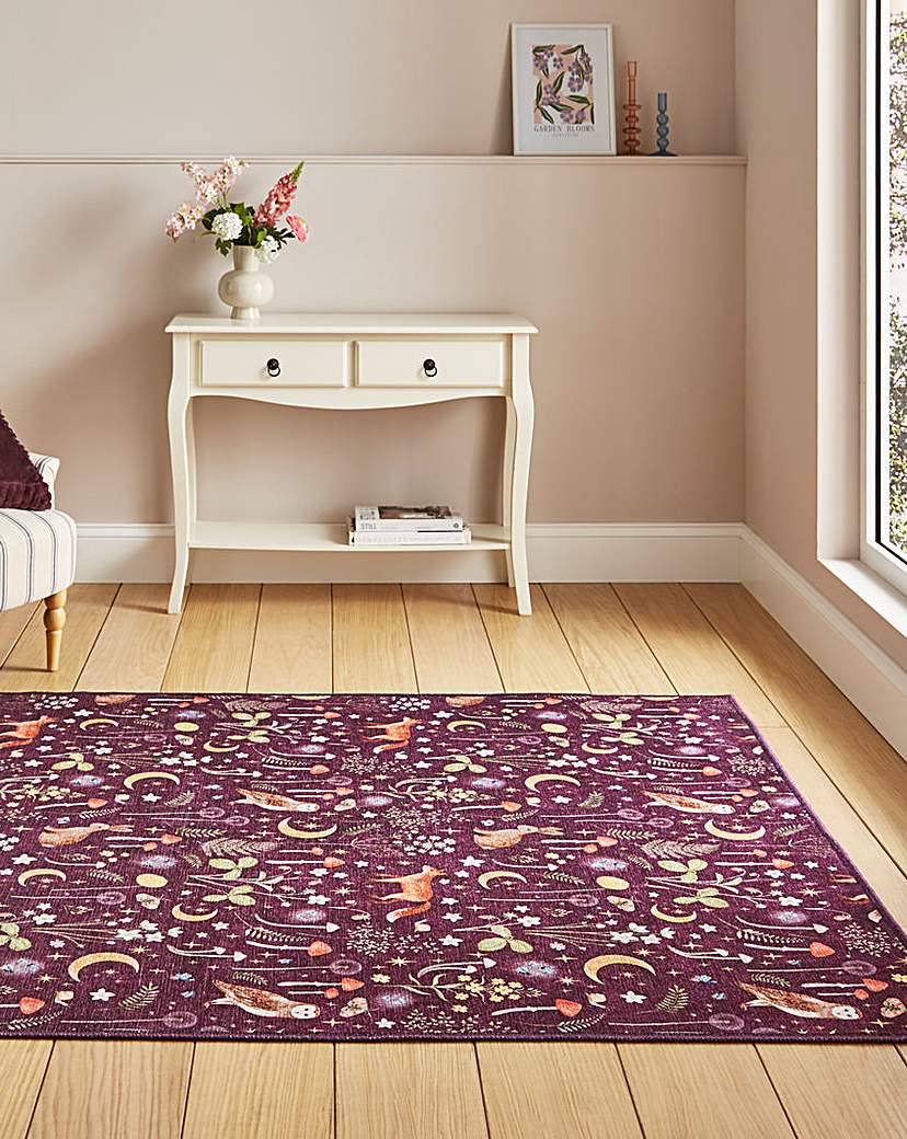 Catherine Lansfield Twilight Runner Plum Catherine Lansfield …