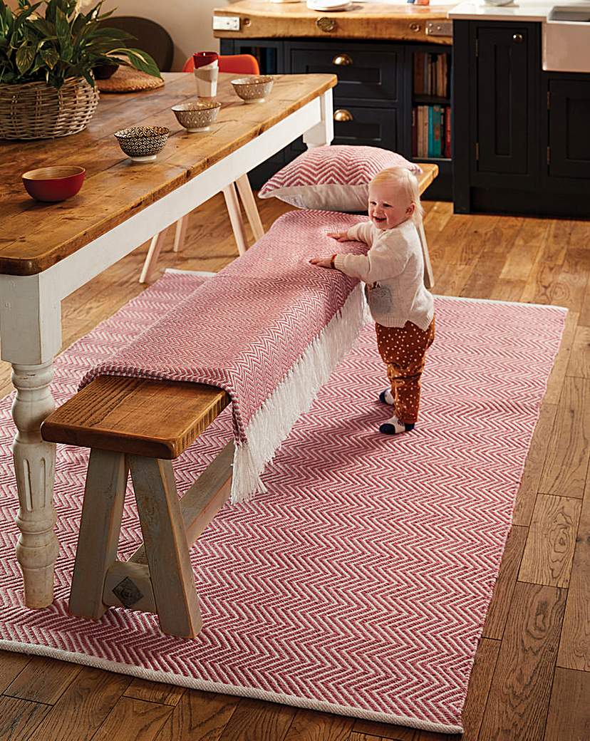 New In - Woven Herringbone Indoor/Outdoor Rug