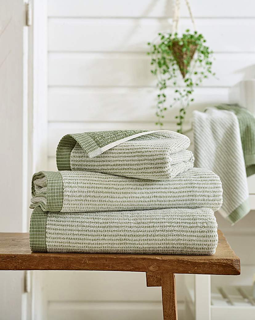 Weave Striped Cotton Towel