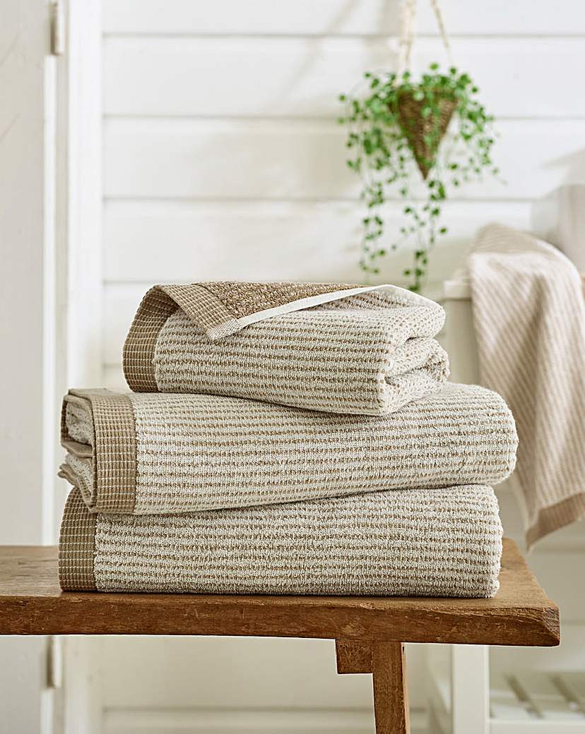 Weave Striped Cotton Towel