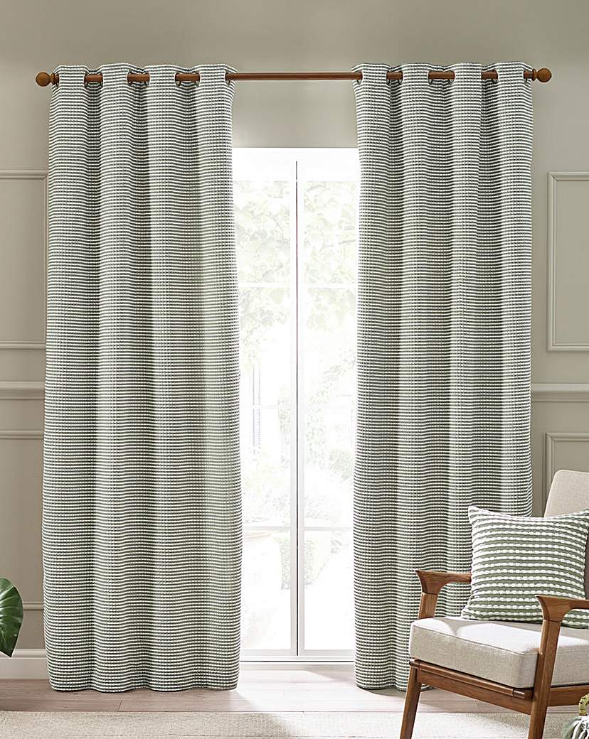 Catherine Lansfield Stab Stitch Curtains