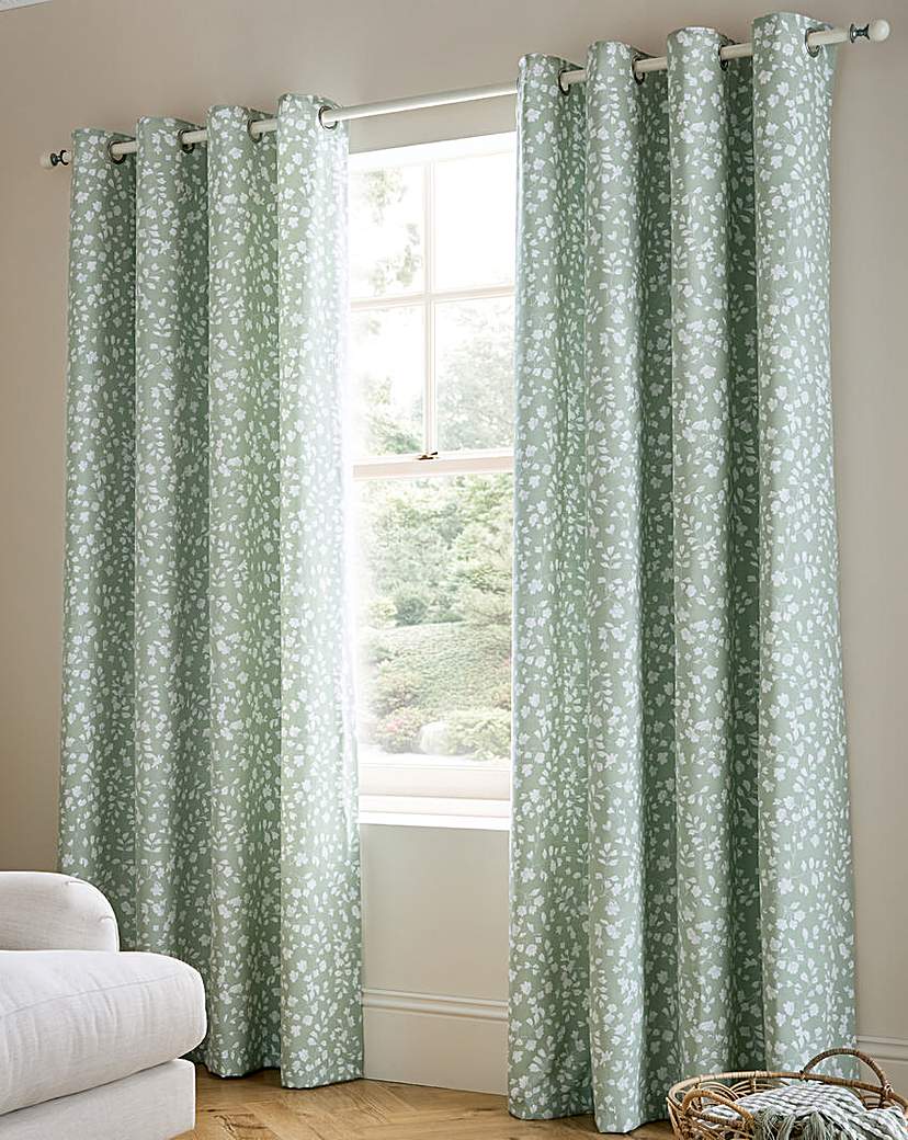 Catherine Lansfield Arla Floral Curtains