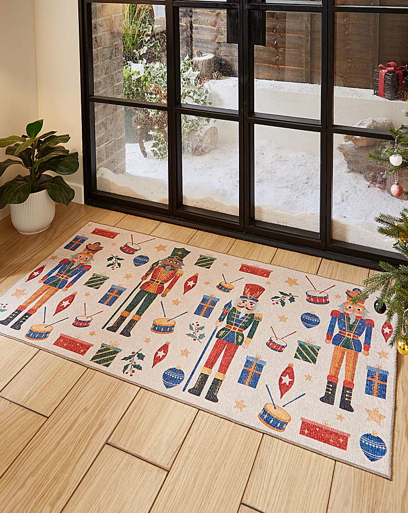 Christmas Nutcrackers Large Doormat