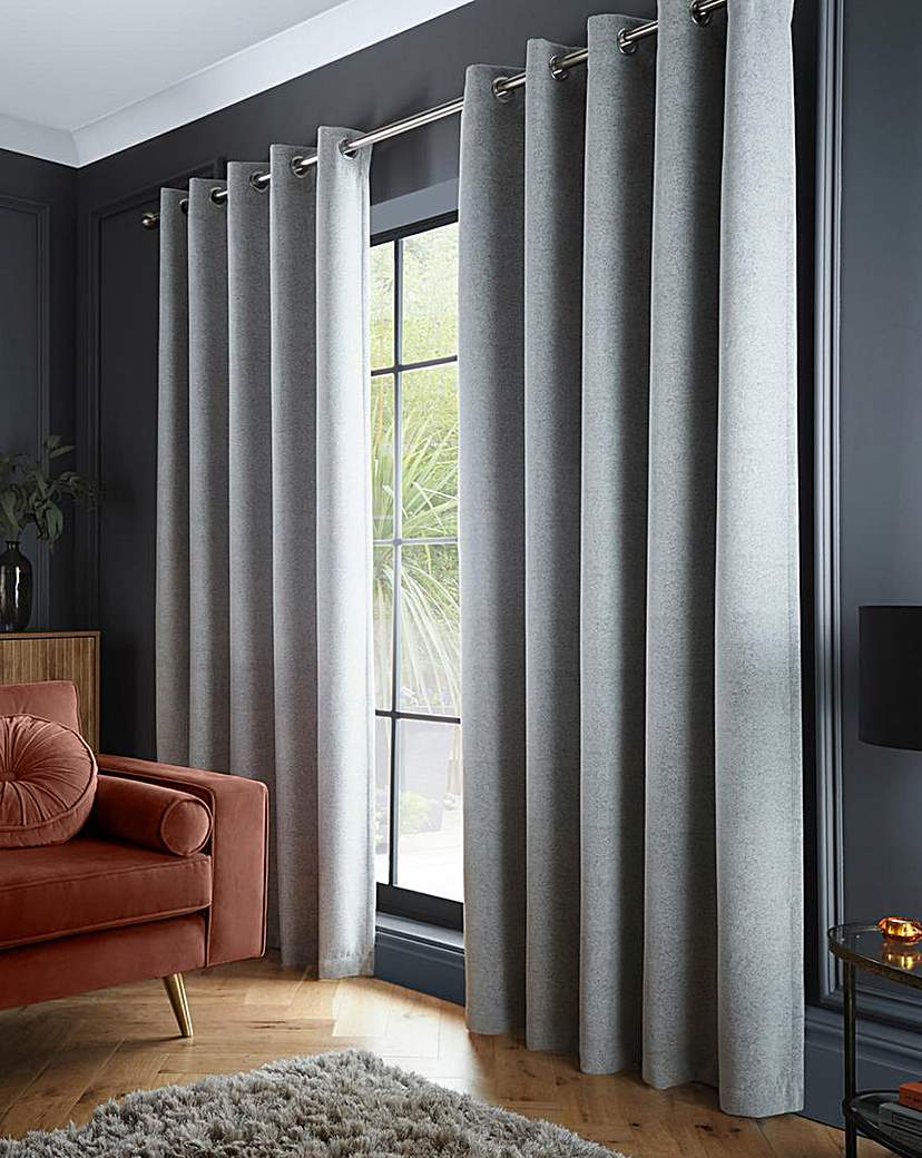 Curtina Velvet Dimout Eyelet Curtains