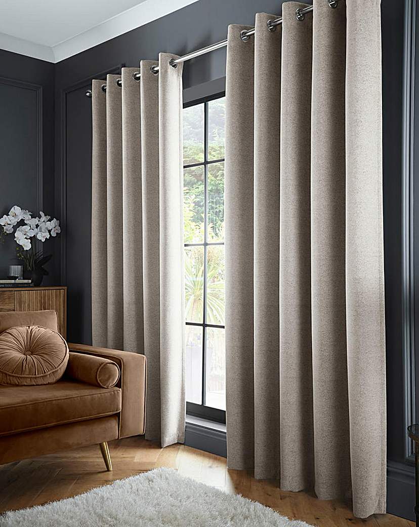 Curtina Velvet Dimout Eyelet Curtains