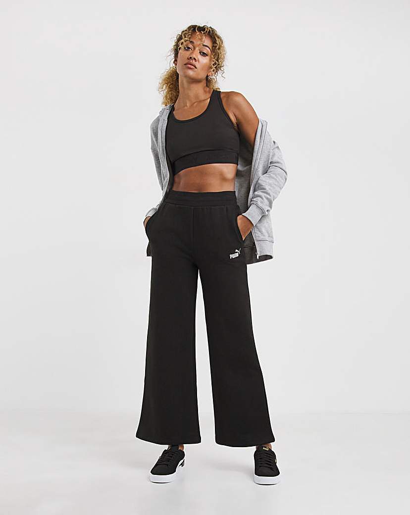 PUMA Essentials Embroidered Wide Pants